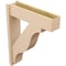 Ekena Millwork 8-in W x 30-in D x 38-in H Funston Block Rough Cedar Woodgrain TimberThane Outlooker, Primed Tan OUTUR080X30X38FST44RCPR - alternate 4